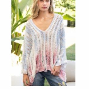 Distressed Sweater Top